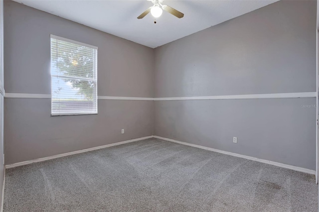 12411 Scarlett Sage Ct, Winter Garden, FL 34787 - empty room featuring a ceiling fan, carpet, and baseboards