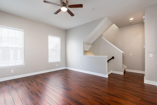 625 Pavia Loop, Lake Mary, FL 32746 - spare room with wood finished floors, baseboards, a ceiling fan, and recessed lighting