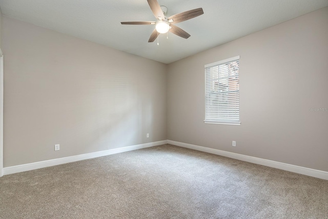 625 Pavia Loop, Lake Mary, FL 32746 - empty room featuring carpet flooring, a ceiling fan, and baseboards
