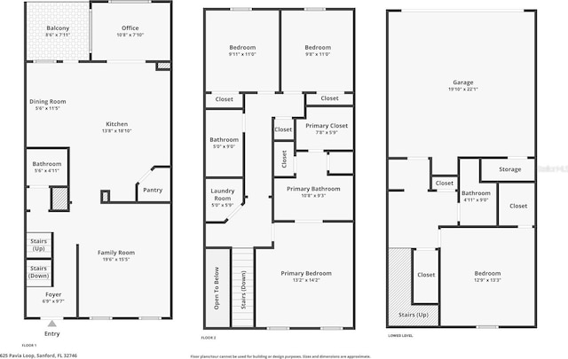625 Pavia Loop, Lake Mary, FL 32746 - property floor plan