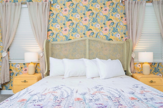 2836 Simile St, Kissimmee, FL 34746 - bedroom with wallpapered walls