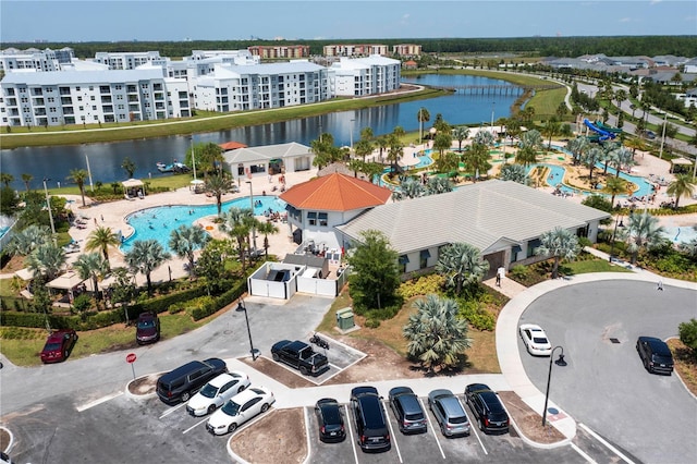 2836 Simile St, Kissimmee, FL 34746 - aerial view of a pool area and a large body of water