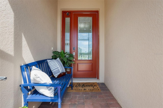 636 San Augusto Dr, Kissimmee, FL 34759 - property entrance featuring stucco siding