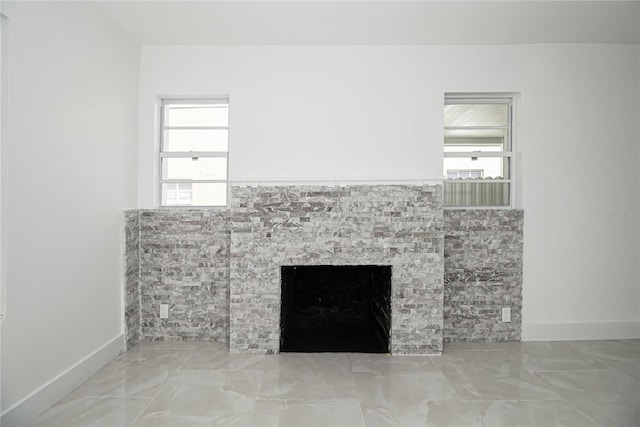 4324 Garden Ave, West Palm Beach, FL 33405 - detailed view of a fireplace and baseboards