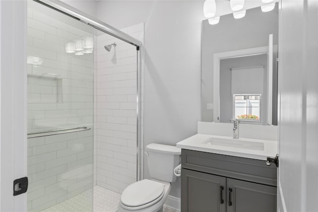 117 E Concord St Unit 7, Orlando, FL 32801 - bathroom with a stall shower, toilet, and vanity