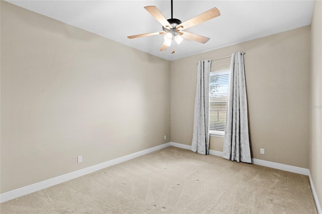 31754 Red Tail Blvd, Sorrento, FL 32776 - unfurnished room featuring carpet, baseboards, and a ceiling fan