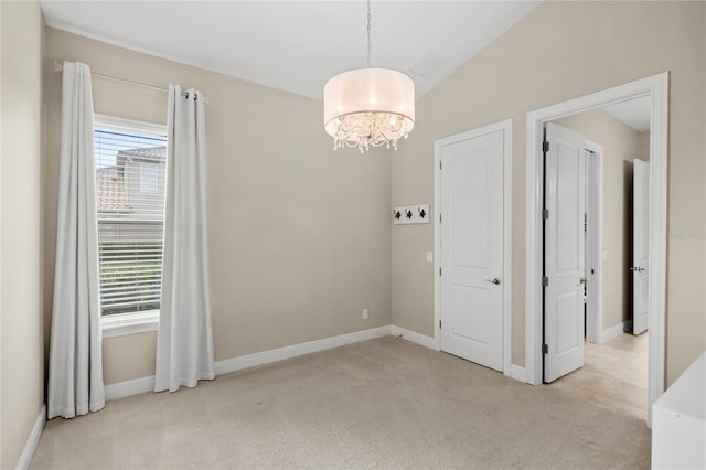 31754 Red Tail Blvd, Sorrento, FL 32776 - carpeted spare room with a chandelier and baseboards