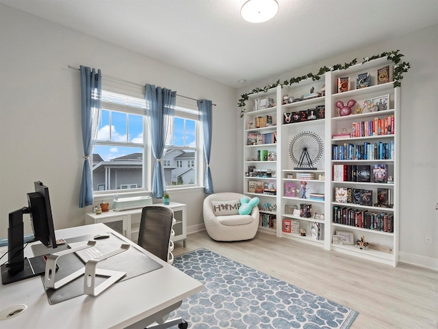 6875 Bridgman St, Orlando, FL 32827 - office with wood finished floors and baseboards
