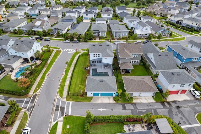 6875 Bridgman St, Orlando, FL 32827 - aerial perspective of suburban area featuring a pool