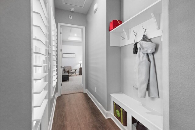 1212 Civitas Way, Winter Garden, FL 34787 - mudroom featuring dark wood-type flooring and baseboards