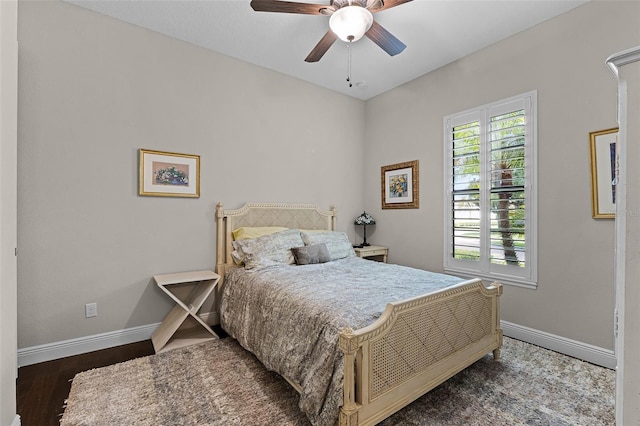 11755 Waterstone Loop Dr, Windermere, FL 34786 - bedroom with wood finished floors, baseboards, and a ceiling fan