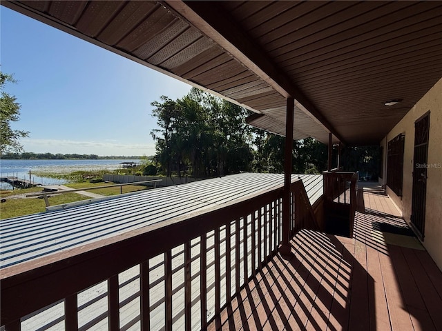 4981 Lake Cecile Dr, Kissimmee, FL 34746 - wooden deck with a water view