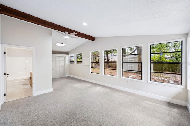 1957 Deloy Dr, Daytona Beach, FL 32119 - carpeted empty room featuring baseboards, a ceiling fan, and recessed lighting