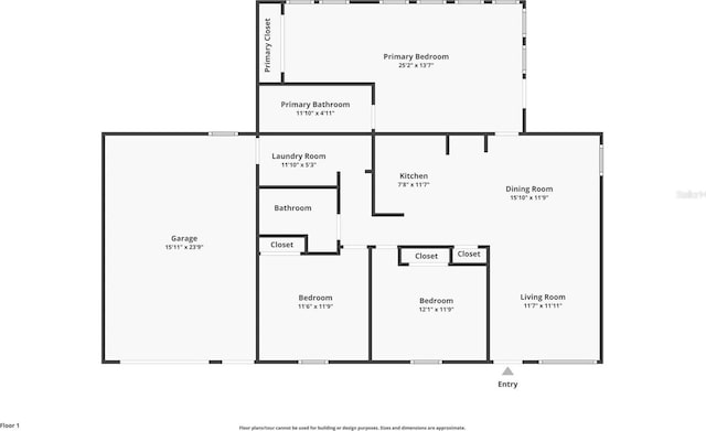 1957 Deloy Dr, Daytona Beach, FL 32119 - floor plan / room layout