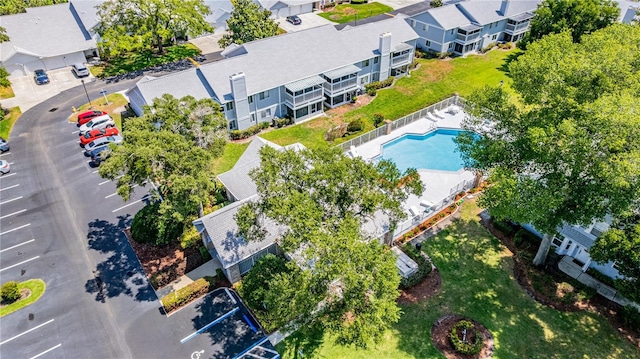 5395 Dover Village Ln Unit 305, Orlando, FL 32812 - aerial view of residential area with a pool