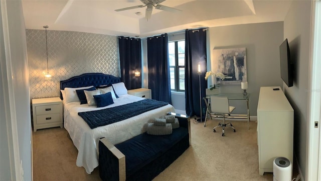 8124 Roseville Rd, Davenport, FL 33896 - bedroom with carpet, baseboards, and a ceiling fan