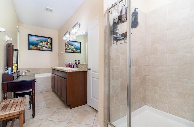1089 Seburn Rd, Apopka, FL 32703 - full bath featuring vanity, tile patterned flooring, and a stall shower