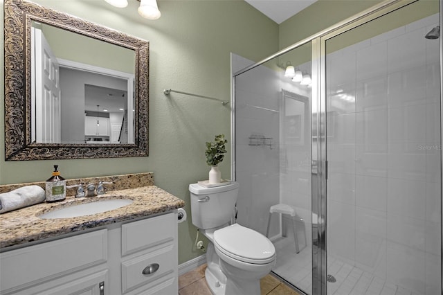 646 Marsh Reed Dr, Winter Garden, FL 34787 - full bath featuring a stall shower, vanity, and tile patterned floors