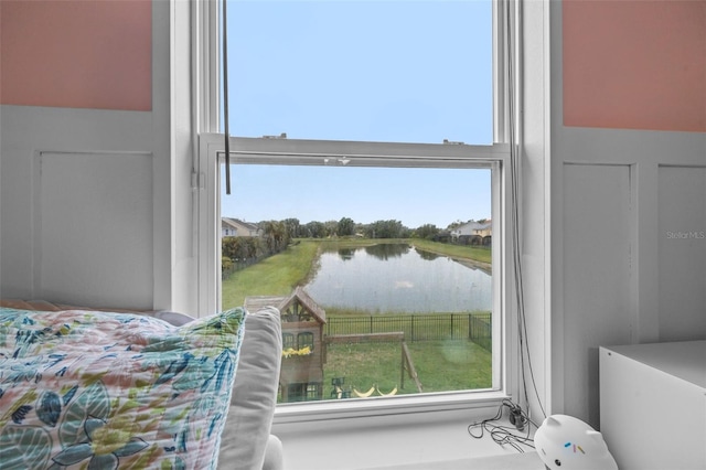 646 Marsh Reed Dr, Winter Garden, FL 34787 - bedroom featuring a water view