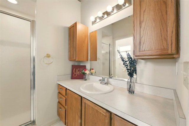 1548 Challenger Ave, Davenport, FL 33897 - full bathroom featuring a shower stall and vanity