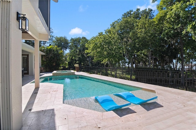 557 Lake Cove Pointe Cir, Winter Garden, FL 34787 - view of pool featuring a patio and a pool with connected hot tub
