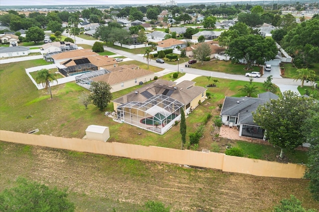 aerial view of residential area