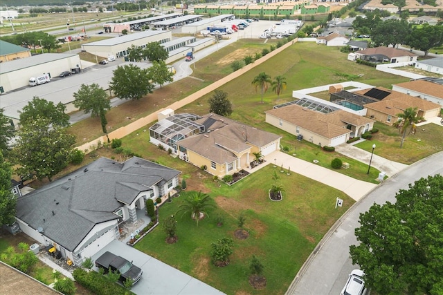 aerial view of residential area
