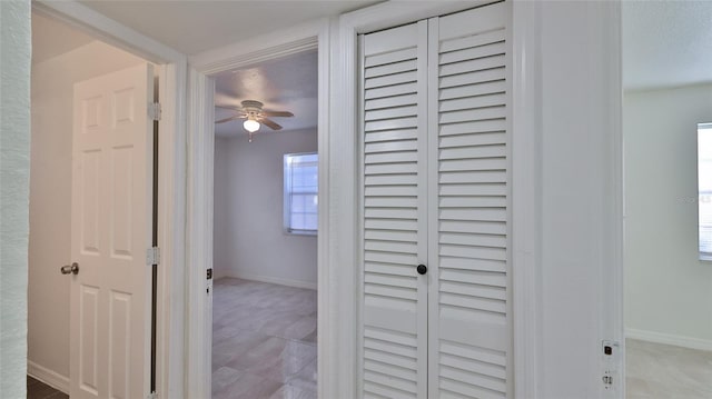 326 Hobart Ave, Daytona Beach, FL 32114 - corridor with healthy amount of natural light and baseboards