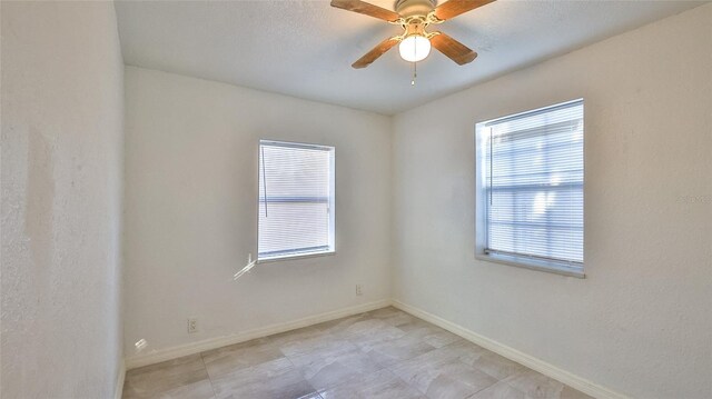 326 Hobart Ave, Daytona Beach, FL 32114 - empty room featuring baseboards and a ceiling fan