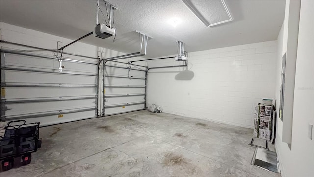 9917 Summerlake Groves St, Winter Garden, FL 34787 - garage featuring a garage door opener and concrete block wall