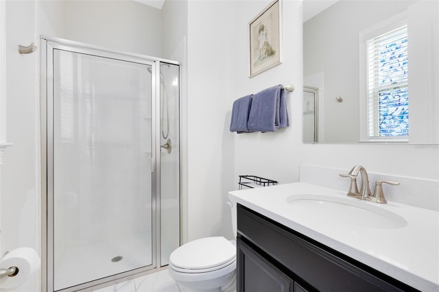 16696 Otterchase Ln, Winter Garden, FL 34787 - full bathroom with a stall shower, toilet, and vanity