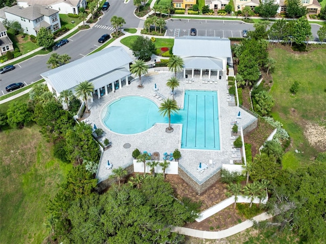 16696 Otterchase Ln, Winter Garden, FL 34787 - aerial perspective of suburban area featuring a pool area
