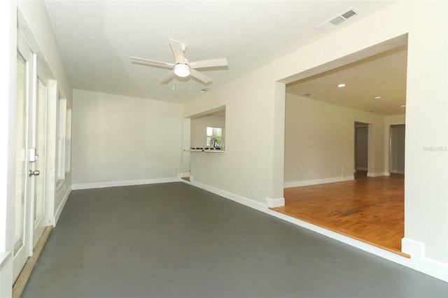656 Lake Charm Dr, Oviedo, FL 32765 - unfurnished room featuring ceiling fan, recessed lighting, and baseboards