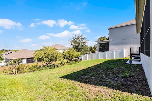 1123 Dora Parc Ln, Mount Dora, FL 32757 - view of yard with a sunroom