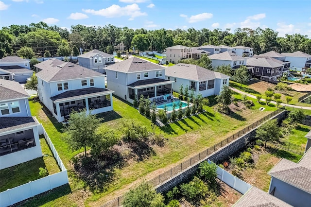 1123 Dora Parc Ln, Mount Dora, FL 32757 - aerial perspective of suburban area with a pool area