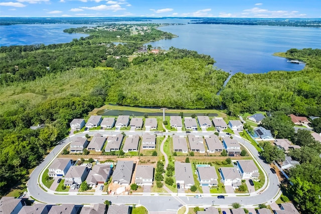 1123 Dora Parc Ln, Mount Dora, FL 32757 - view of property location with nearby suburban area, a nearby body of water, and a forest