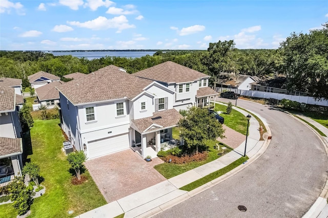 1123 Dora Parc Ln, Mount Dora, FL 32757 - aerial view of property and surrounding area featuring a large body of water