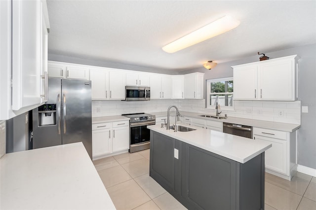 3063 Mandolin Dr, Kissimmee, FL 34744 - kitchen featuring stainless steel appliances, a sink, and tasteful backsplash