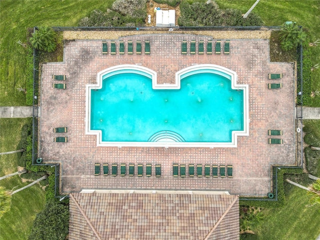3000 Laurel Park Ln Unit 202, Kissimmee, FL 34741 - view from above of property featuring a pool area