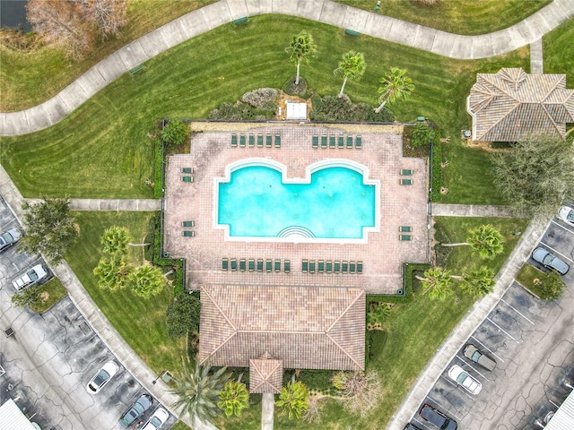 3000 Laurel Park Ln Unit 202, Kissimmee, FL 34741 - drone / aerial view of a pool