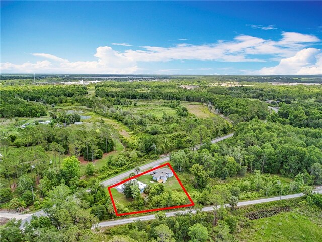 9506 Number Two Rd, Howey In The Hills, FL 34737 - view of property location featuring a forest and property parcel outlined
