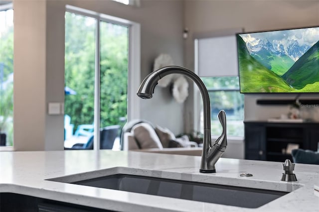 detailed view of a sink