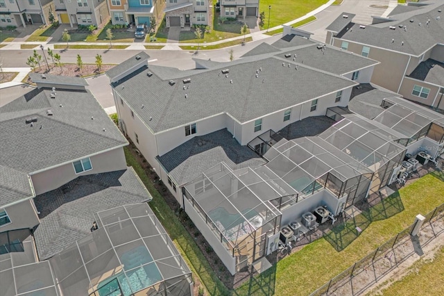 aerial view of residential area