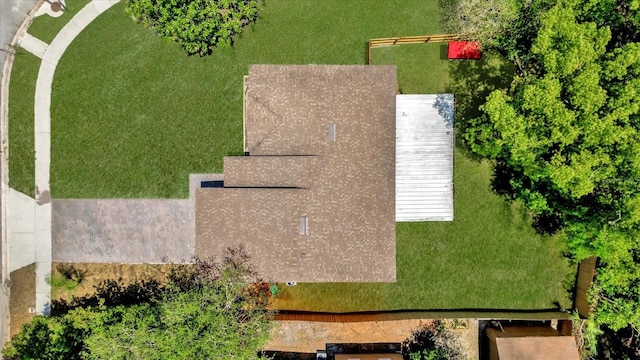 view from above of property