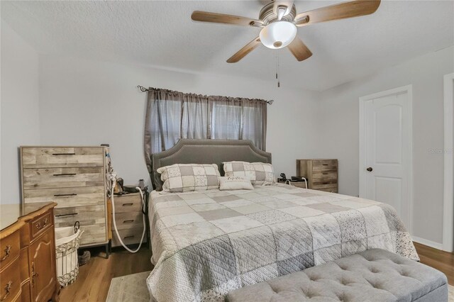 300 Hickory Ct, Apopka, FL 32712 - bedroom with wood finished floors and a ceiling fan