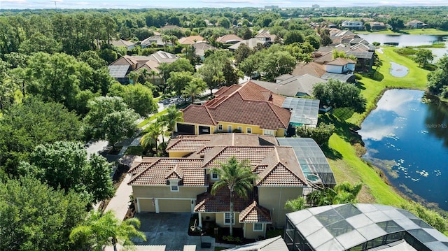 1070 Henley Downs Pl, Lake Mary, FL 32746 - aerial perspective of suburban area with a large body of water