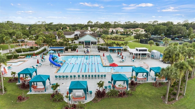 1070 Henley Downs Pl, Lake Mary, FL 32746 - drone / aerial view of a tree filled landscape