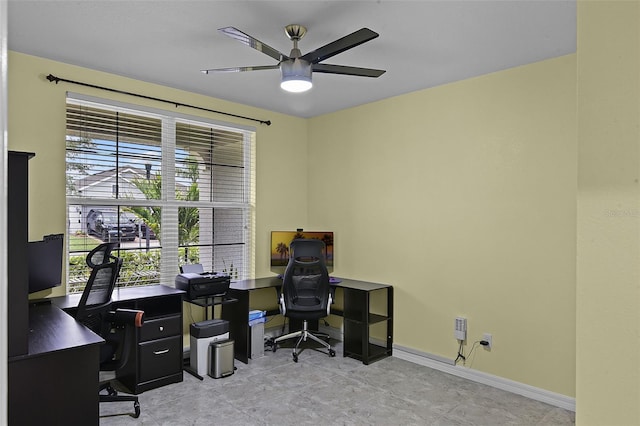 4051 Prairie Reserve Blvd, Orlando, FL 32824 - office space with ceiling fan and baseboards