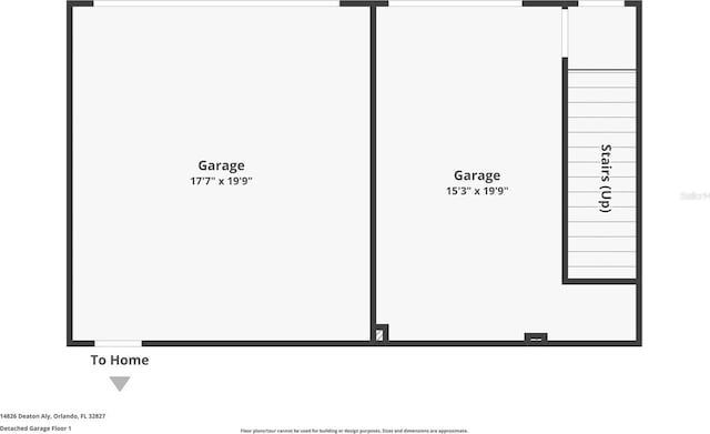 14826 Deaton Aly, Orlando, FL 32827 - floor plan / room layout