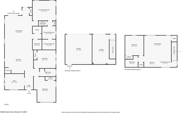 14826 Deaton Aly, Orlando, FL 32827 - property floor plan